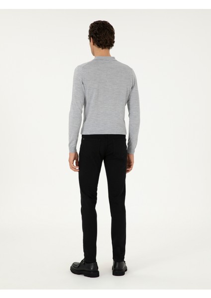Erkek Siyah Slim Fit Jean Pantolon 50292910-VR046 fırsatları