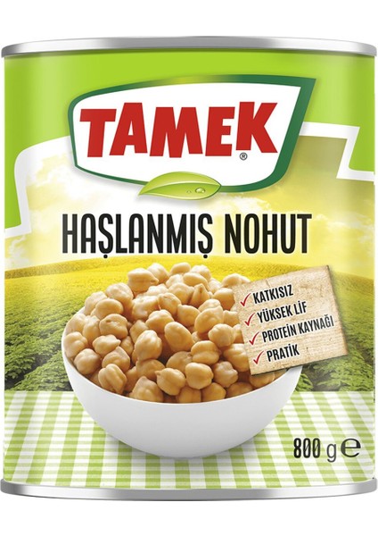 Haşlanmış Kuru Fasulye - Nohut 800 gr 4lü Karma Paket