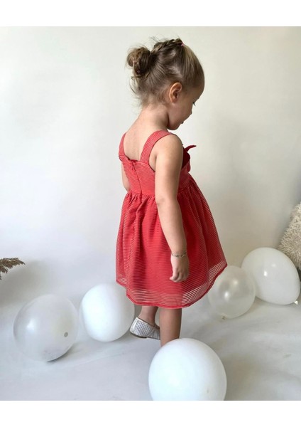 Kız Çocuk Cumino Çocuk Elbisesi Fiyonk Detaylı Elbise indirimleri