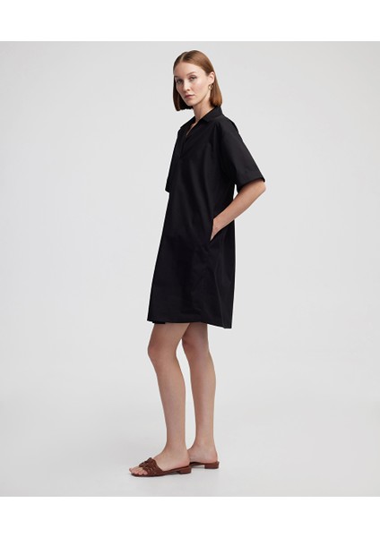 Gömlek Yaka Poplin Elbise IS1250002308001 modelleri