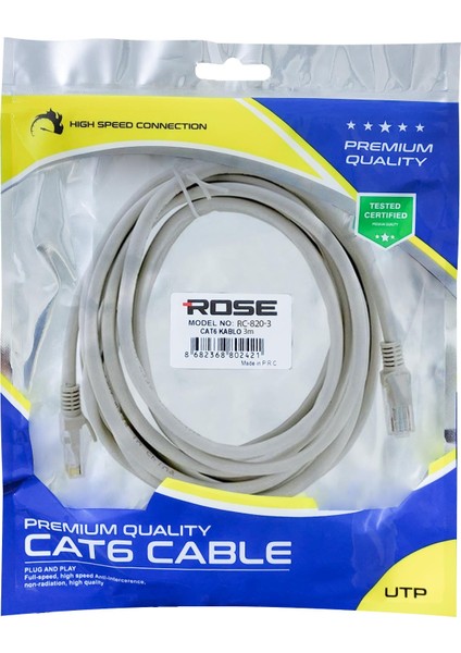 Cat6 Patch Kablo 1mt DS-4582 R24