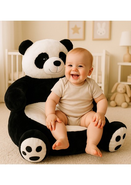 Peluş Panda Bebek Çocuk Koltuğu 50 cm 62936