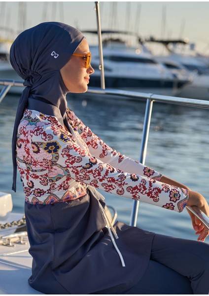 Kanaviçe Paraşüt Tesettür Mayo