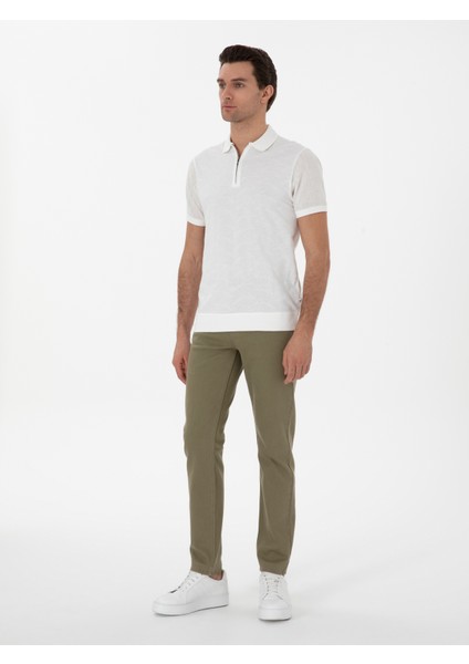 Erkek Yeşil Slim Fit Pamuk Karışımlı Jean Pantolon 50298904-VR054