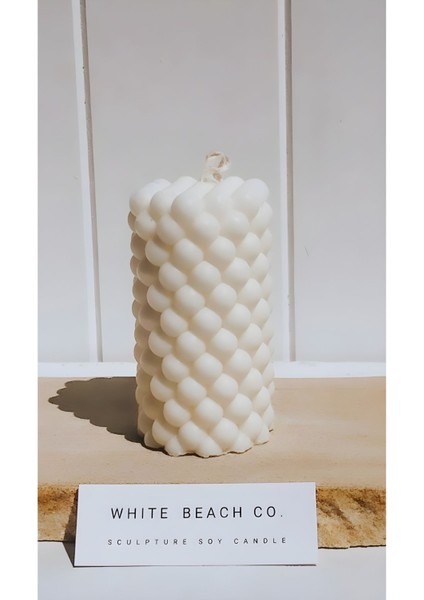 2 Li Silindir Bubble Mum Pearl Candle Soy Wax fırsatları