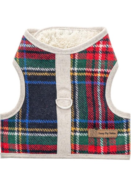 Bcbc Fluffy Harness Köpek Gezdirme Yeleği Yeşil-Kırmızı