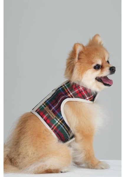 Bcbc Fluffy Harness Köpek Gezdirme Yeleği Yeşil-Kırmızı fiyatları