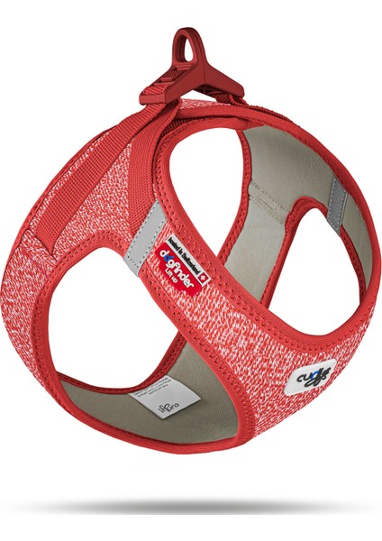Vest Harness Merino Curli Clasp Red