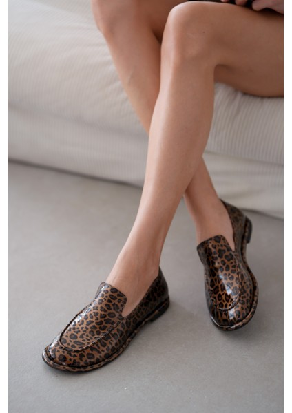 Cobie Hakiki Deri Kadın Loafer- Leopar fiyatları