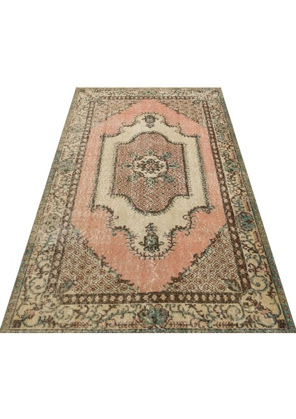 Vintage Klasik Modern El Dokuma Hali 1,16 x 2,08 cm 9034 modelleri