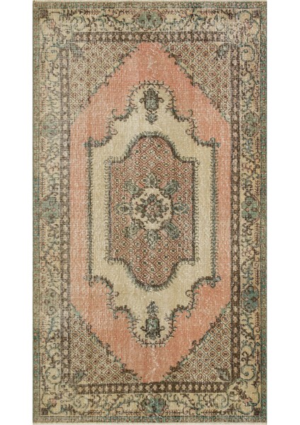 Vintage Klasik Modern El Dokuma Hali 1,16 x 2,08 cm 9034 indirimleri