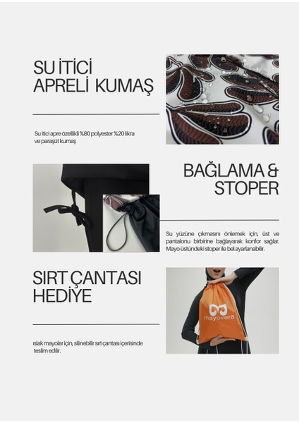 Dinamik Kahve Paraşüt Mayo Takımı