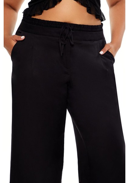 Plus Size Straight Pantolon