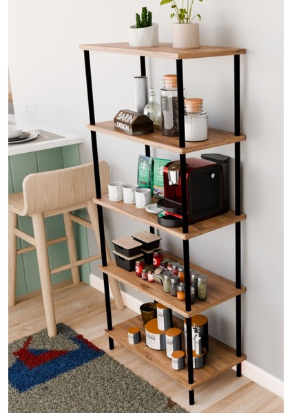 5 Raflı Çevir Kur Çok Amaçlı Raf Mutfak, Kiler, Ofis, Depo Kullanımına Uygun Açık Raflı Düzenleyici modelleri