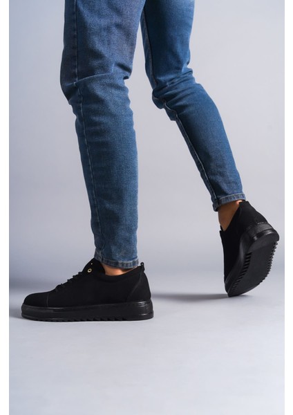 ET152 Cool Bağcıklı Süet Erkek Günlük Spor Klasik Ayakkabı St - Siyah modelleri