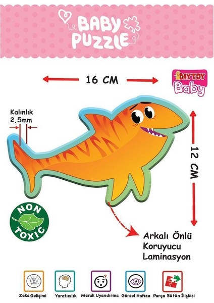 1710 Baby Puzzle Benim Ilk Puzzlem Deniz Canlıları modelleri