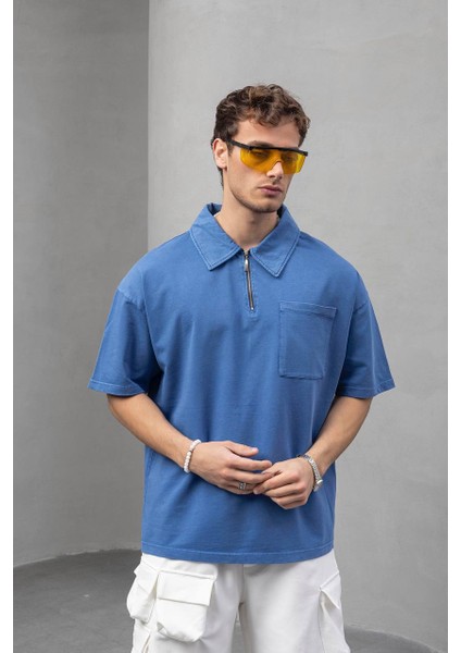Oversize Yarım Fermuarlı T-Shirt fiyatları