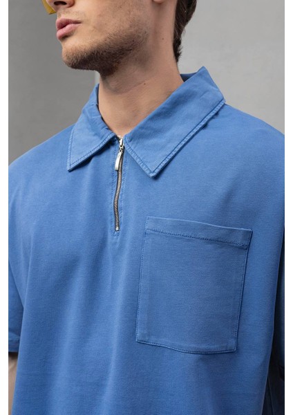 Oversize Yarım Fermuarlı T-Shirt modelleri