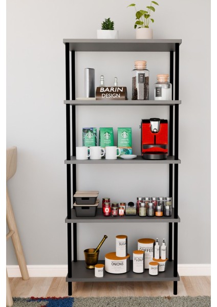 5 Raflı Çevir Kur Çok Amaçlı Raf Mutfak, Kiler, Ofis, Depo Kullanımına Uygun Açık Raflı Düzenleyici fiyatları