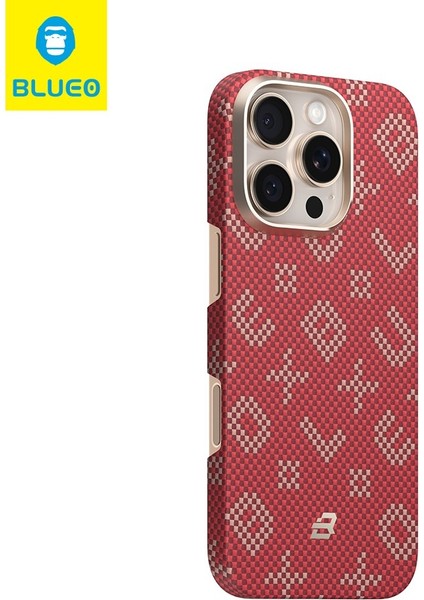 iPhone 16 Pro Max Uyumlu Magsafe Özellikli Orijinal Karbon Gilded Tactile Aramid Fiber ince Slim Kılıf modelleri