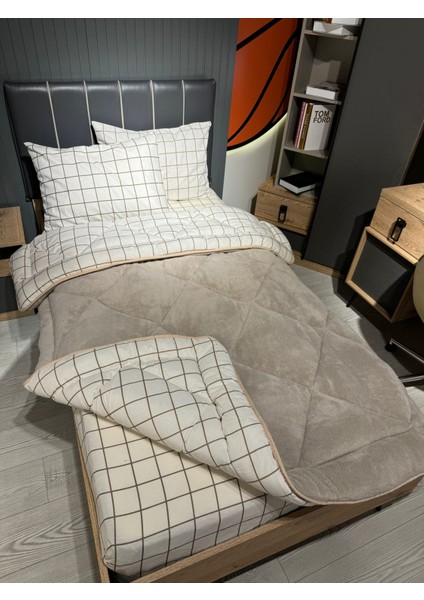 Tek Kişilik Welsoft Pufidik Uyku Seti (Lastikli Çarşaflı) modelleri