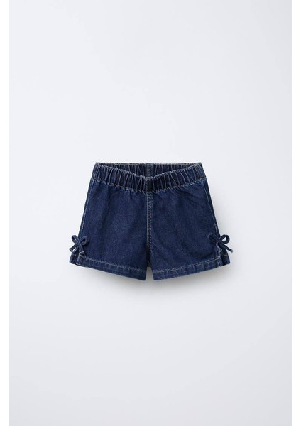 Kız Çocuk Şortlu Kot Denim Takım