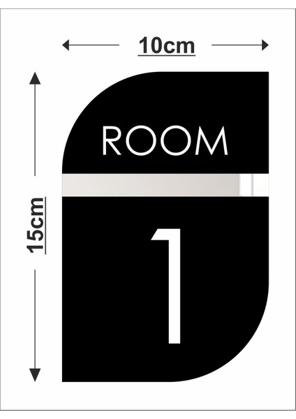 Dikey Otel Kapı - Daire - Bina - Numarası Siyah Pleksi No - 1 Bir fiyatları