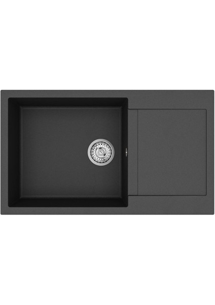 Clivo 60 B Tq 1b 1d 1 Gözlü Onyx Black Granit Evye