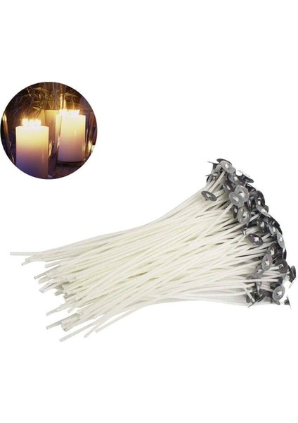 Mum Fitili Hazır Kopçalı 50 Adet 14 Lük Ip