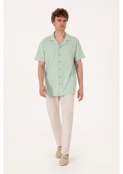 Erkek Su Yeşili Gömlek Örme 50306977-VR048 fırsatları