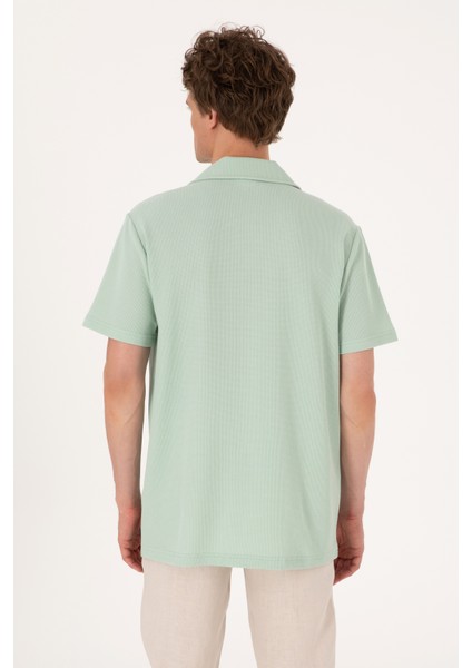 Erkek Su Yeşili Gömlek Örme 50306977-VR048 indirimleri