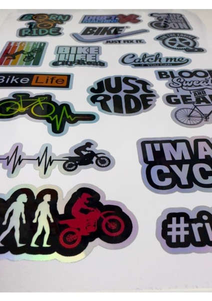 Bisiklet Sticker ( Etiket ) Notebook,kask, Duvar, Bisiklet, Motosiklet, Dolap, Kapı A4 Boyutlarında indirimleri