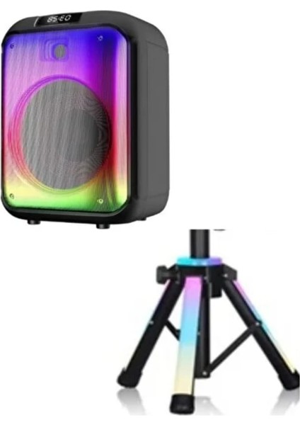 Bluetooth Hoparlör Standlı/ışıklı/kumandalı/mikrofonlu 40W - 3600 Mah Yüksek Performans