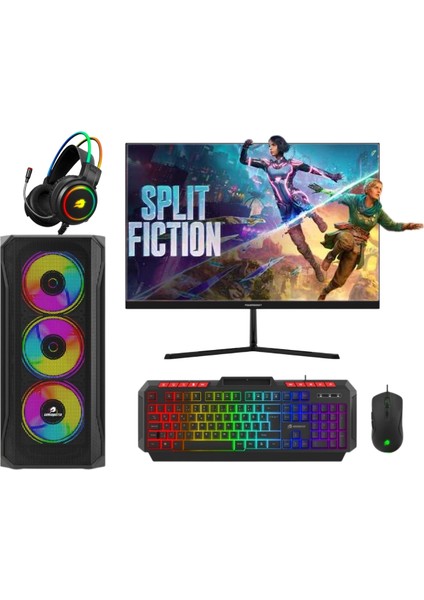GB-1815 Ryzen 7 9800X3D 32GB Ddr5 1tb M2 Nvme 5060Tİ VGA " 23.8 Monitör Gaming Pc