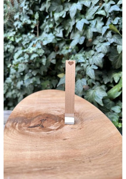 Ahşap Mum Fitili ve Yapışkanlı Fitil Sehpası 20 Adet (15X100X0,5MM) Kalp fiyatları