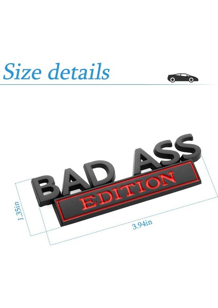Araba Sticker Aksesuarları Ön Kaput Bagaj Siyah+Kırmızı (Yurt Dışından) fırsatları