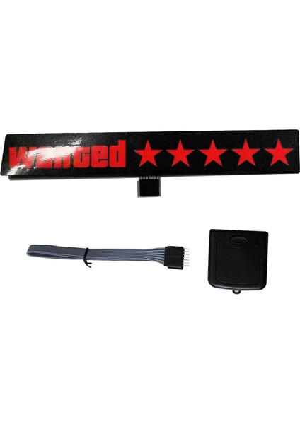 Ön Cam 5 Yıldız Aranıyor Araba LED Pencere Çıkartmaları Kırmızı Işık Yanıyor (Yurt Dışından) modelleri