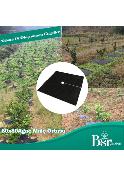 Bsr Garden Ağaç Taban Örtüsü 80X80 cm 20 Adet Bsr Garden
