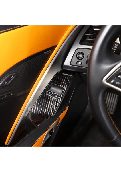 C7 14-19 Araba Cam Kaldırma Anahtarı Paneli Kapak Trim Stickerı (Yurt Dışından) indirimleri