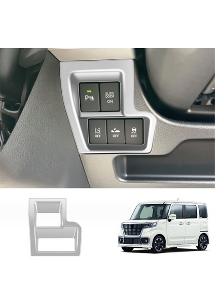 Spacia 17-22 Rhd Için Gümüş Ön Sol Düğme Çerçeve Kaplaması (Yurt Dışından)