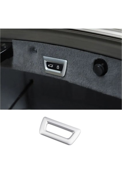 X1 F48 3 Serisi F30 G30 Arka Kapı Düğme Kapağı Trim Gümüş (Yurt Dışından)