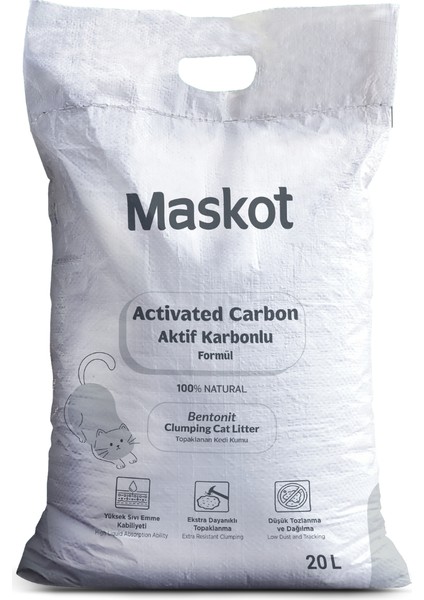 Aktif Karbonlu Kedi Kumu 20 L