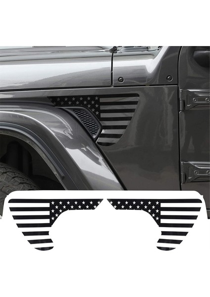 Yan Havalandırma Sticker Kapak Çıkartmaları Trim Siyah (Yurt Dışından)