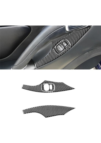 Pencere Kontrol Kaldırma Anahtarı Panel Kapağı Trim Sticker Aksesuarları (Yurt Dışından)
