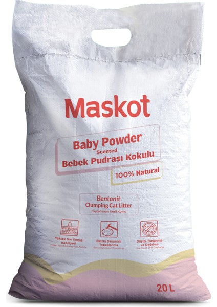 Bebek Pudrası Kokulu Kedi Kumu 20 L