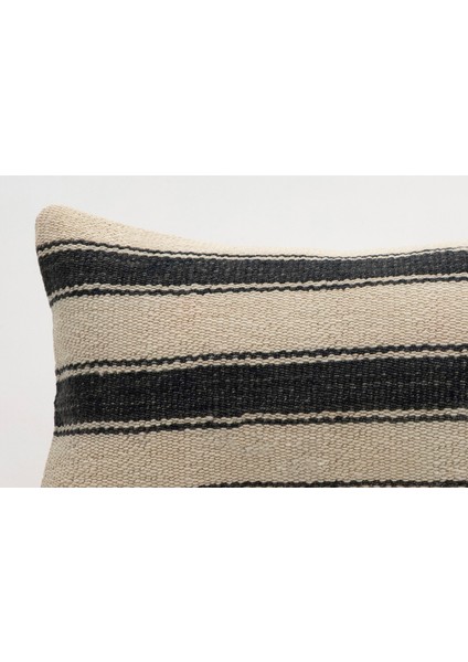 El Yapımı Kilimden Yapılmış Vintage Kırlent Kılıfı, Yün, 30X50 cm fiyatları