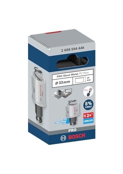 1x Pro Sheet Metal Power Change Plus Delik Açma Testeresi (Paslanmaz Çelik Saclar, Çelik Saclar, Ø 33 Mm, Professional Aksesuar Döner Matkap/vidalamalar, Darbeli Matkap/vidalama) fiyatları