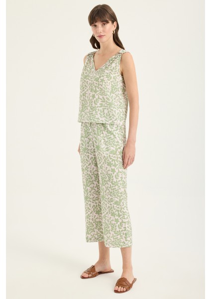 Desenli Culotte Pantolon indirimleri