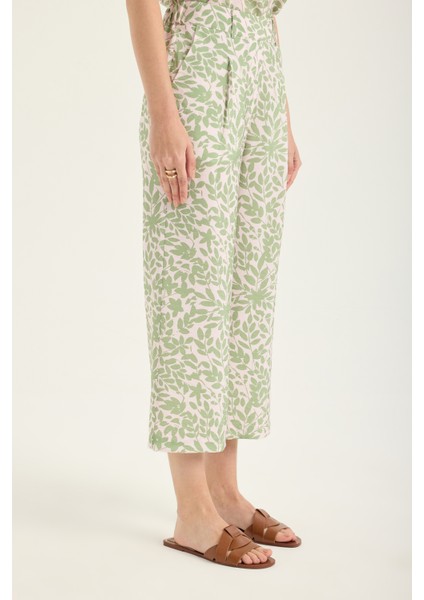Desenli Culotte Pantolon modelleri
