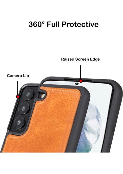 Samsung Galaxy S22 Uyumlu Deri Arka Kapak TN11 Taba indirimleri